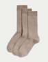 Marks & Spencer "3pk Egyptian Cotton Rich Ribbed Socks"